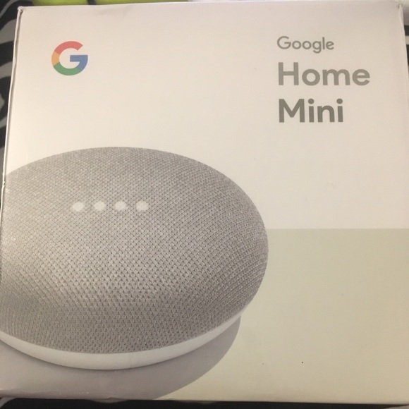 Google home mini smart speaker grey white NEW box - Picture 3 of 7